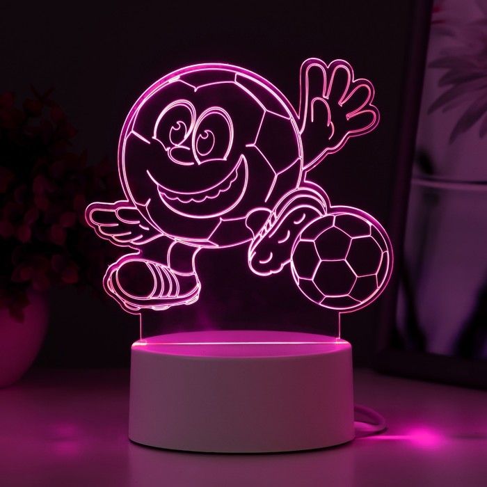 Светильник  Светильник "Футбик" LED RGB от сети 13х9,5х12,6 см RISALUX