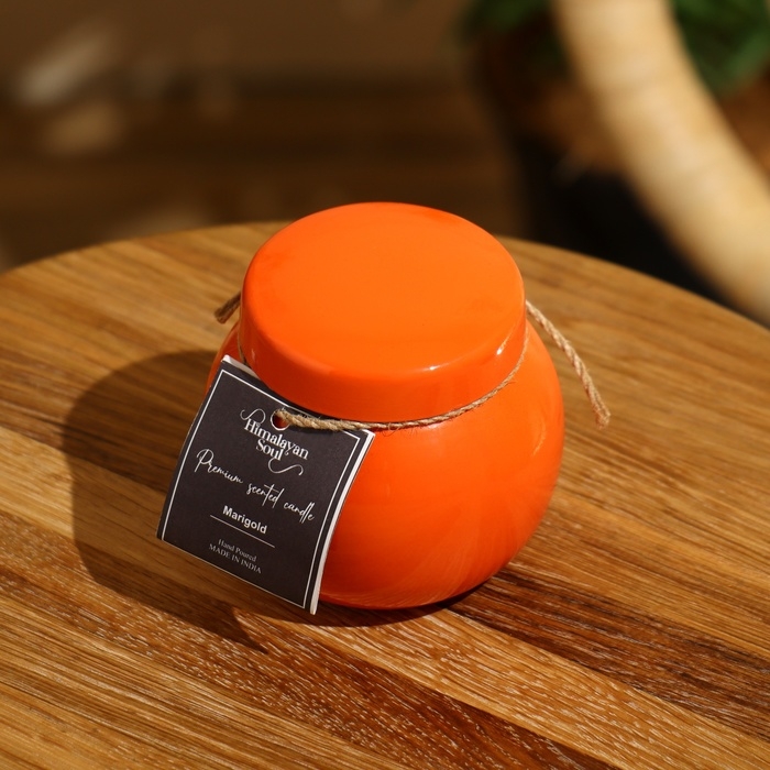 Свеча ароматическая в баночке 150 гр, парафин, marigold Свеча ароматическая в баночке 150 гр, парафин, marigold