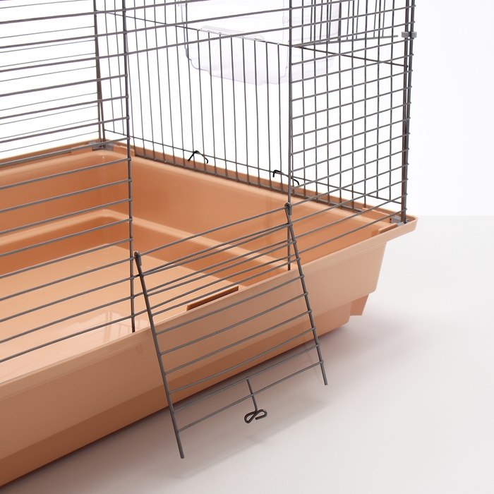 Клетка для птиц Клетка для птиц "Пижон" №104-Б, разборная, 2 секции, 58 х 40 х 88см, бежевая