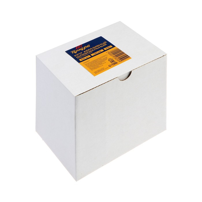 Круг абразивный шлифовальный под  Круг абразивный шлифовальный под "липучку" ТУНДРА, 125 мм, Р80, 100 шт.