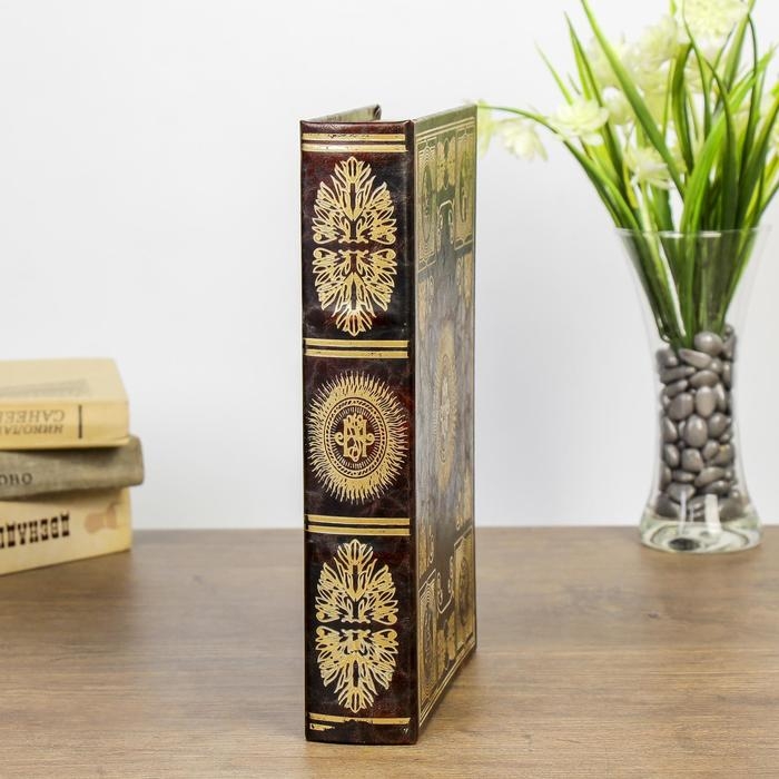 Сейф-книга дерево Сейф-книга дерево "Эпоха искусства" тиснение золотом 26х17х5 см