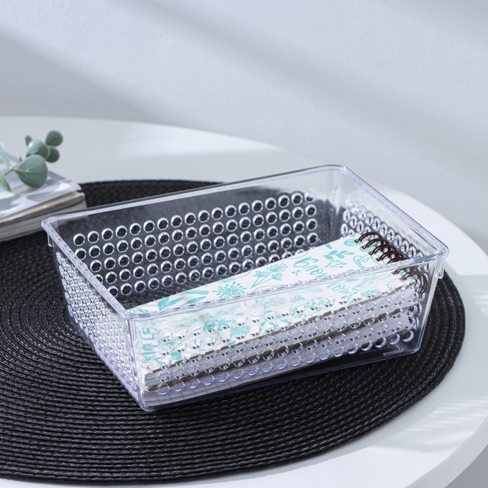 Корзина для мелочей, пластик, 18×13×6 см, Корзина для мелочей, пластик, 18×13×6 см,