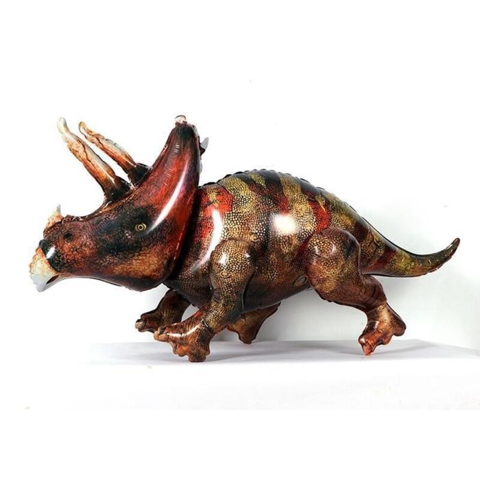 Шар фольгированный 53'' &laquo;Динозавр Трицератопс&raquo;, ходячая фигура, 1 шт. в упаковке