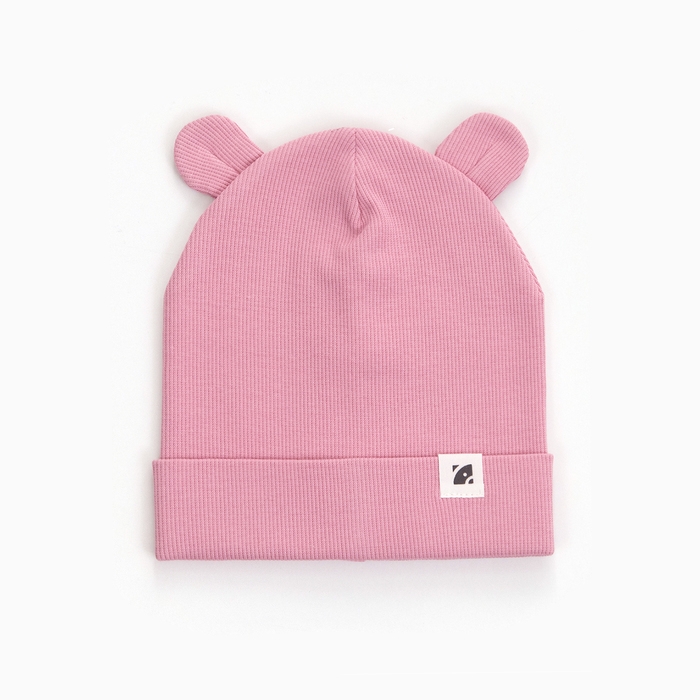 Шапка для девочки, цвет светло-розовый, размер 40-42 Шапка для девочки, цвет светло-розовый, размер 40-42