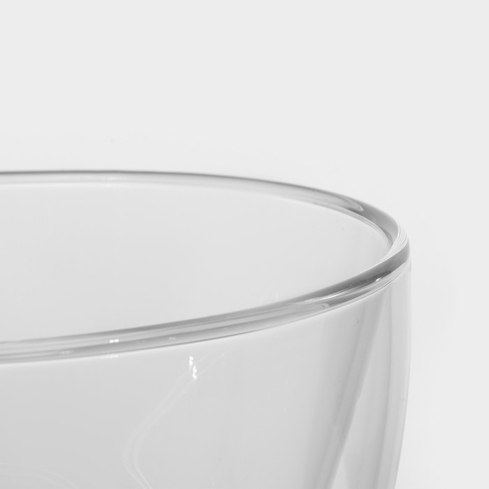 Пиала стеклянная с двойными стенками Magistro «Дуо», 400 мл, 13×13×8 см Пиала стеклянная с двойными стенками Magistro «Дуо», 400 мл, 13×13×8 см