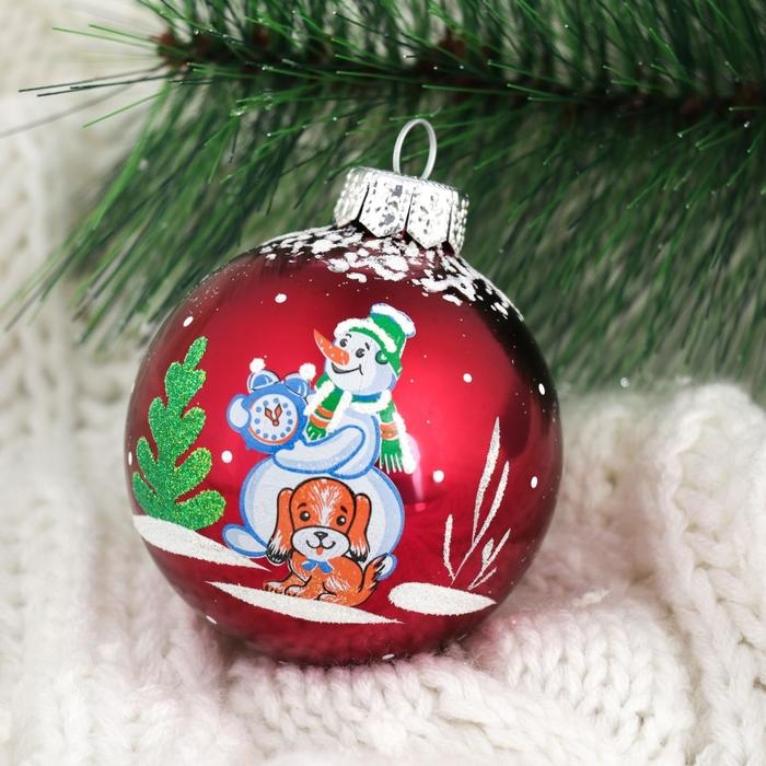 Шар Шар "Новогодний " d-6 см, микс