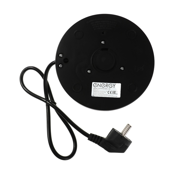 Чайник электрический Energy E-200, металл, колба стекло, 1.2 л, 1350 Вт, серый Чайник электрический Energy E-200, металл, колба стекло, 1.2 л, 1350 Вт, серый