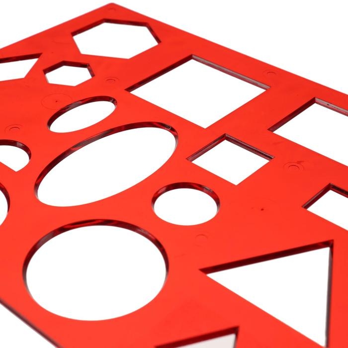 Трафарет геометрические фигуры № 1, МИКС Трафарет геометрические фигуры № 1, МИКС