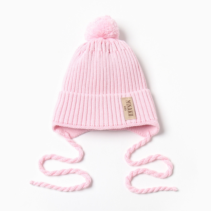Шапка детская MINAKU, р-р 35-40, цвет нежно-розовый Шапка детская MINAKU, р-р 35-40, цвет нежно-розовый