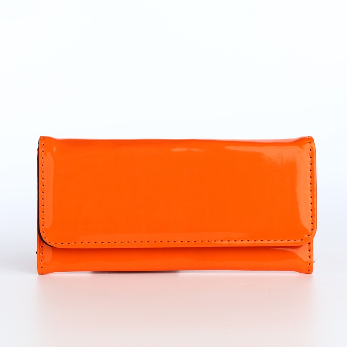 Кошелёк женский на магните, цвет оранжевый Кошелёк женский на магните, цвет оранжевый