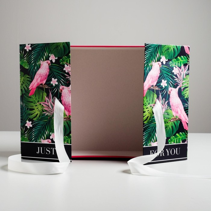 Коробка подарочная, упаковка, «Тропики», 29,5 х 29,5 х 14,5 см Коробка подарочная, упаковка, «Тропики», 29,5 х 29,5 х 14,5 см