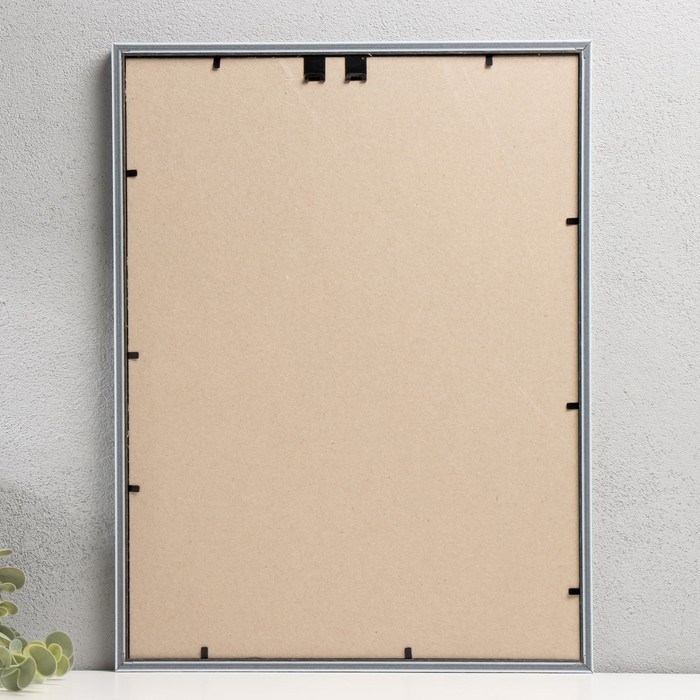 Фоторамка пластик Фоторамка пластик "Акварель" 30х40 см, морозное серебро