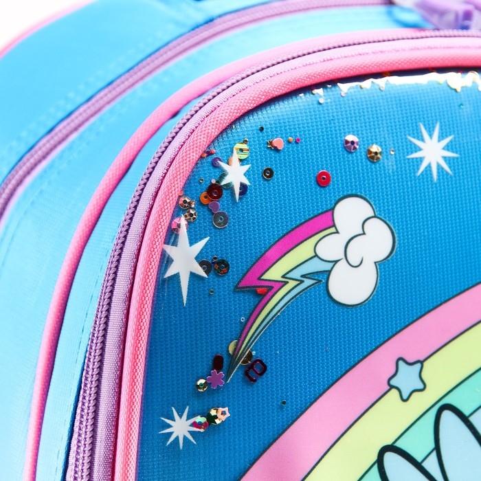 Рюкзак школьный, 39 см х 30 см х 14 см Рюкзак школьный, 39 см х 30 см х 14 см "Радуга Дэш", My little Pony