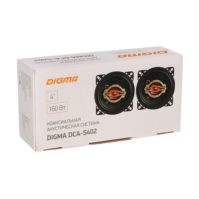 Акустическая система Digma DCA-S402, 10 см, 160 Вт, набор 2 шт Акустическая система Digma DCA-S402, 10 см, 160 Вт, набор 2 шт