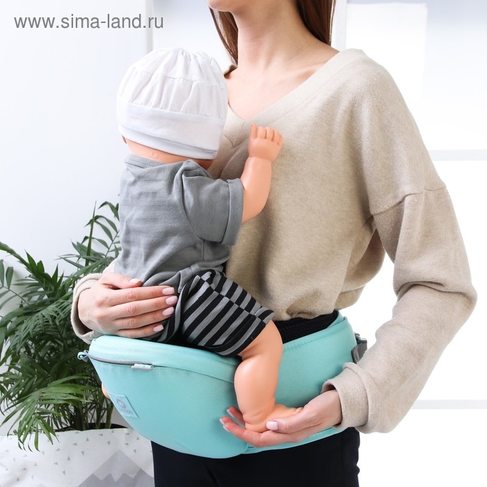 Рюкзак-кенгуру, хипсит для малыша «Рыбки», от 3 до 20 кг., цвет бирюзовый Рюкзак-кенгуру, хипсит для малыша «Рыбки», от 3 до 20 кг., цвет бирюзовый