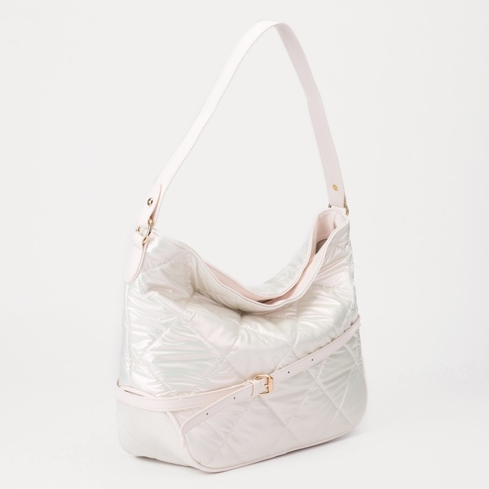 Сумка-мешок на молнии, цвет белый