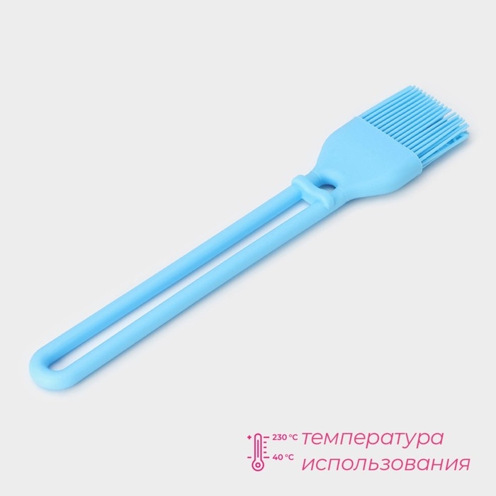 Кисть Доляна «Дуэт», силикон, 27,5×5×1,5 см, цвет голубой Кисть Доляна «Дуэт», силикон, 27,5×5×1,5 см, цвет голубой