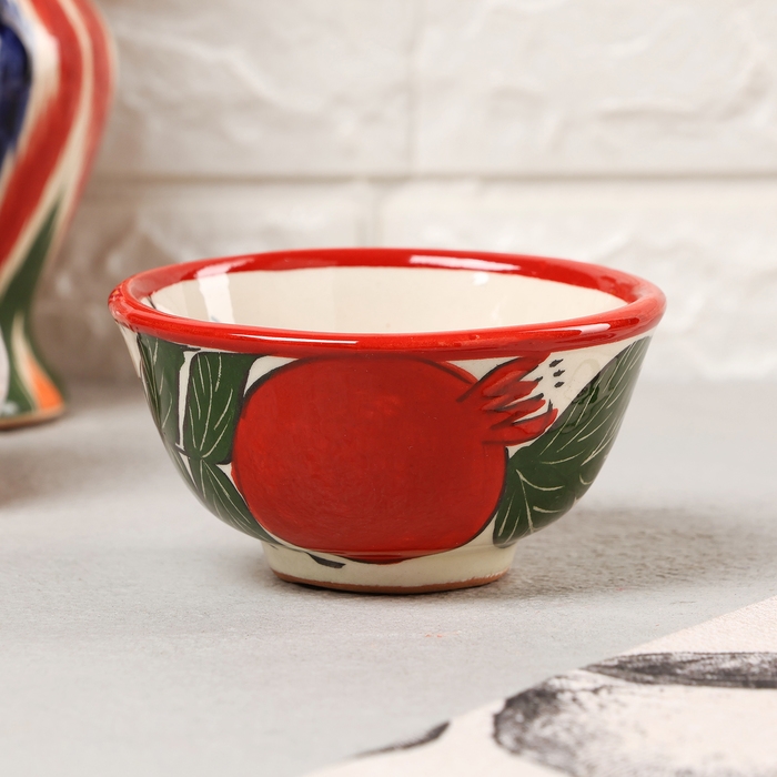 Пиала Риштанская Керамика  Пиала Риштанская Керамика "Гранаты", 9,5 см, средняя