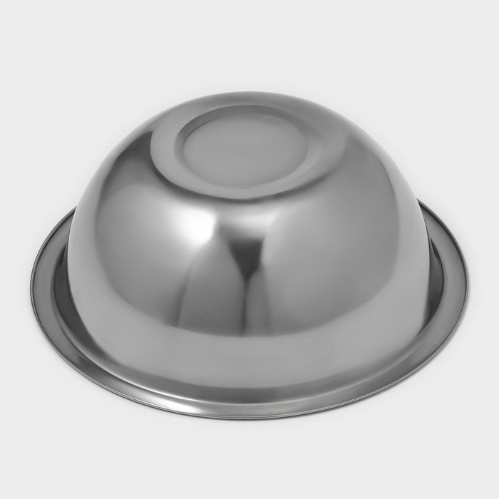 Миска из нержавеющей стали Доляна, 1,9 л, d=22,5 см, толщина 0,3 мм, цвет хромированный Миска из нержавеющей стали Доляна, 1,9 л, d=22,5 см, толщина 0,3 мм, цвет хромированный