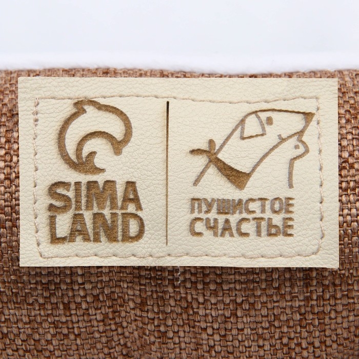 Лежанка для кошек и собак коричневая, 45х35х11 см Лежанка для кошек и собак коричневая, 45х35х11 см