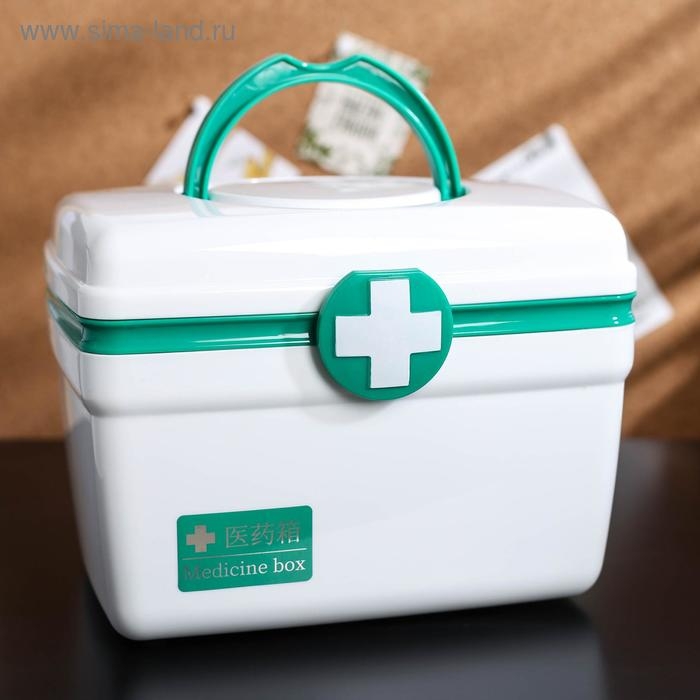 Аптечка, 22×18×16 см, цвет красный Аптечка, 22×18×16 см, цвет красный