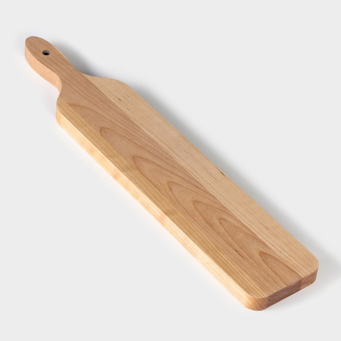 Доска для подачи шотов с ручкой, 45×9×1,8 см, на 6 рюмок, диаметр ячеек 3,9 см, с пропиткой, берёза Доска для подачи шотов с ручкой, 45×9×1,8 см, на 6 рюмок, диаметр ячеек 3,9 см, с пропиткой, берёза