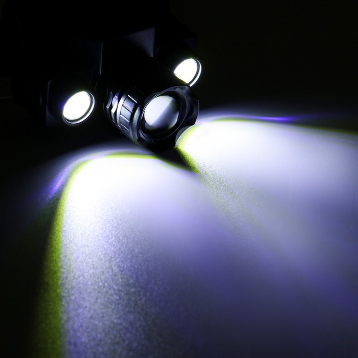 Фонарь налобный аккумуляторный  Фонарь налобный аккумуляторный "Мастер К", 3 режима, от USB, 5 х 8 см