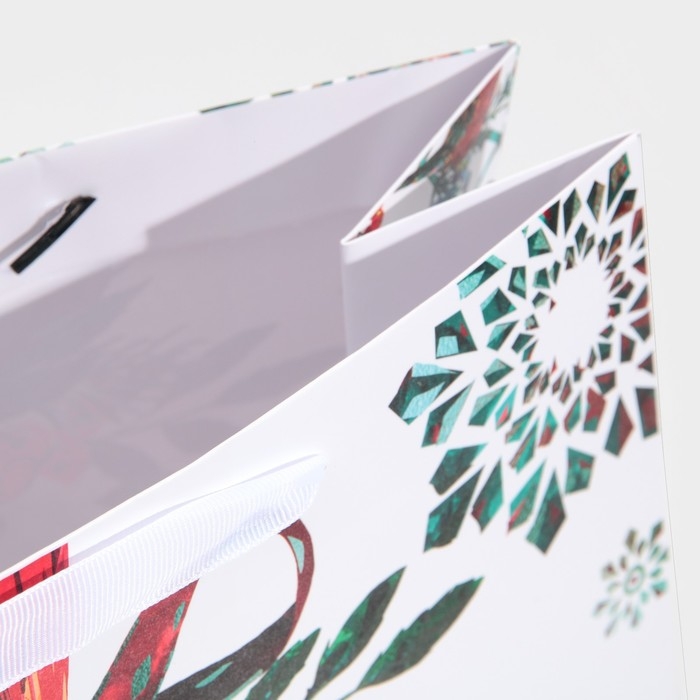 Пакет подарочный новогодний ламинированный квадратный «Forest», 30 х 30 х 12 см, Новый год Пакет подарочный новогодний ламинированный квадратный «Forest», 30 х 30 х 12 см, Новый год