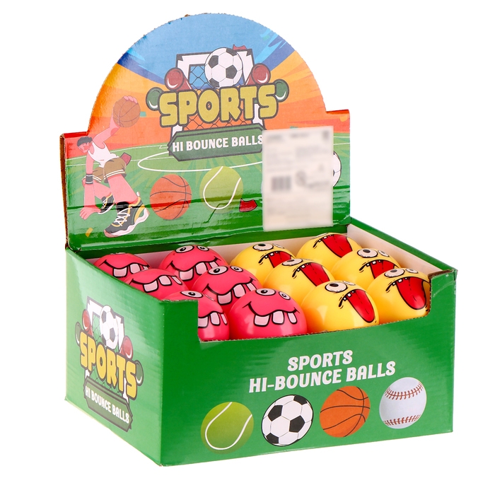 Мягкий мячик «Мордочка», виды МИКС Мягкий мячик «Мордочка», виды МИКС