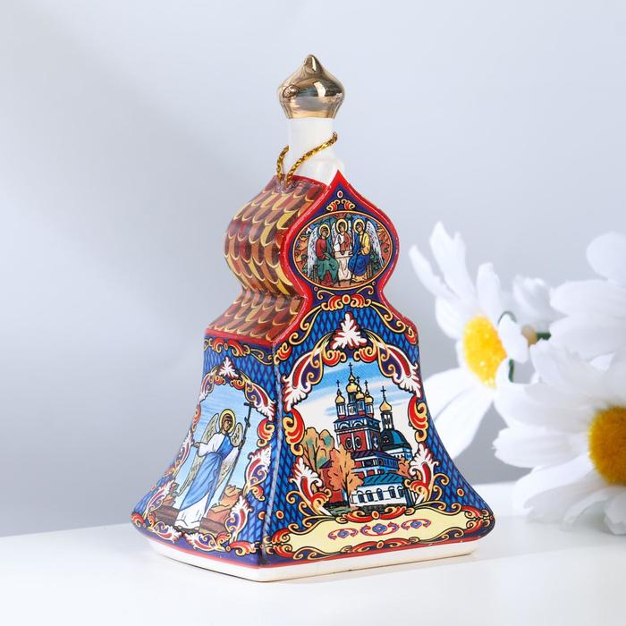 Колокольчик  Колокольчик "Терем большой", гжель