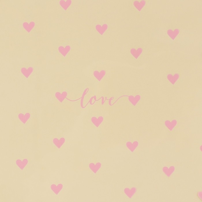 Плёнка для цветов глянцевая «Сердца», 0,6 х 8 м Плёнка для цветов глянцевая «Сердца», 0,6 х 8 м