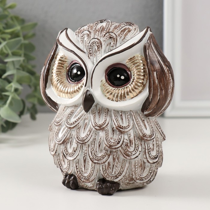 Сувенир полистоун Сувенир полистоун "Филин - не вижу, не слышу, не скажу" МИКС 9,5х10х13 см