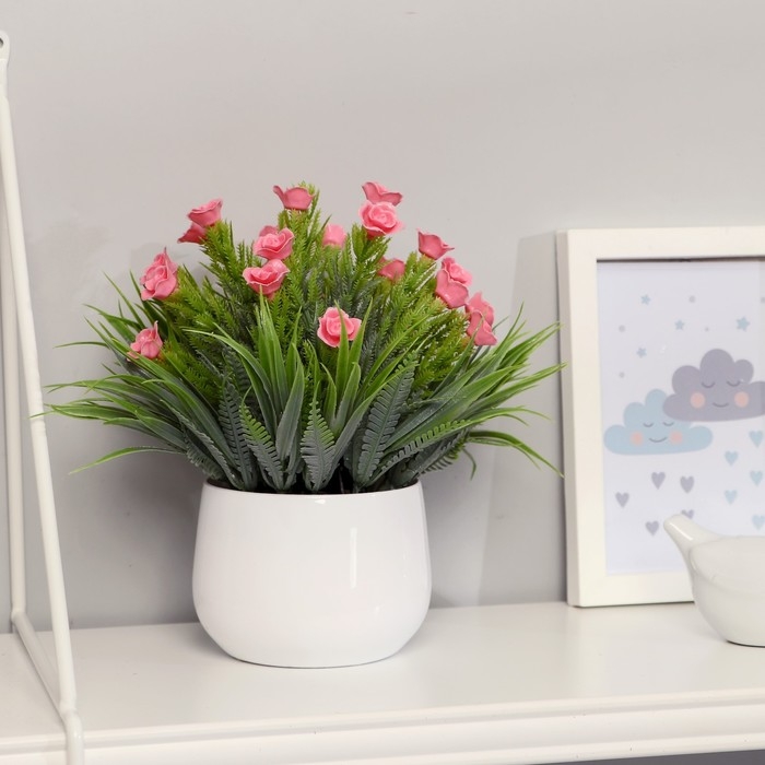 Бонсай Бонсай "Сердечные розочки" 9х23 см, микс