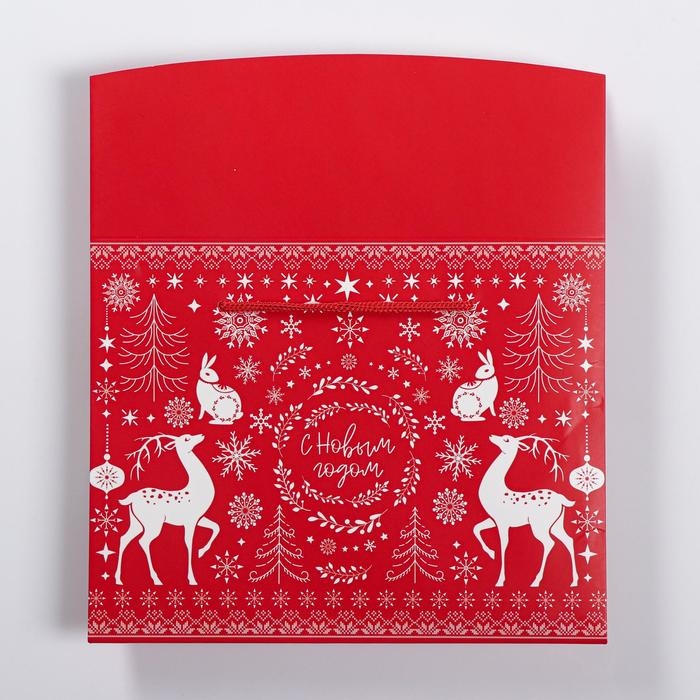 Пакет—коробка «Волшебство праздника», 23 х 18 х 11 см, Новый год Пакет—коробка «Волшебство праздника», 23 х 18 х 11 см, Новый год