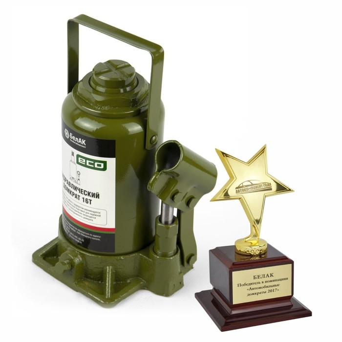 Домкрат гидравлический  Домкрат гидравлический "БелАК" ECO БАК.70020, подъем/подхват 390/200 мм, 16 т