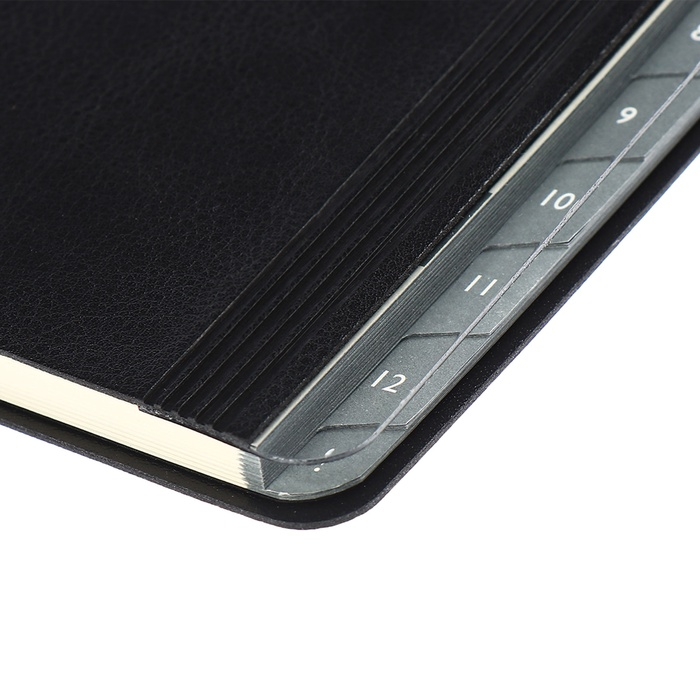 Еженедельник датир 2025г мягк обл иск кож А5 80л ESCALADA, бл тис, кр бл 70 г/м², чёрный Еженедельник датир 2025г мягк обл иск кож А5 80л ESCALADA, бл тис, кр бл 70 г/м², чёрный