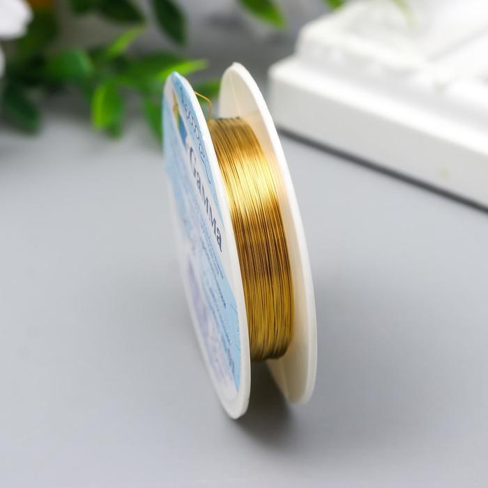 Проволока для бисера  Проволока для бисера "Gamma" d 0.2 мм 10 м ± 0.5 м №01