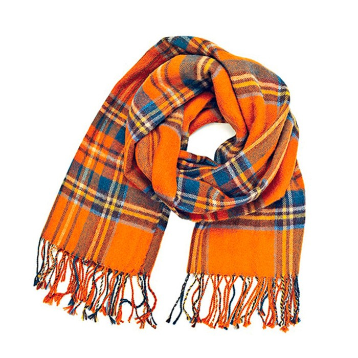 Мягкая игрушка «Кот Басик», в шарфе в клеточку, 22 см Мягкая игрушка «Кот Басик», в шарфе в клеточку, 22 см