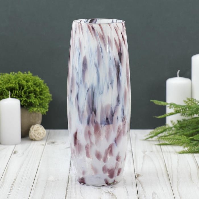 Ваза  Ваза "Бочка"  бело-марганцевая  26 см