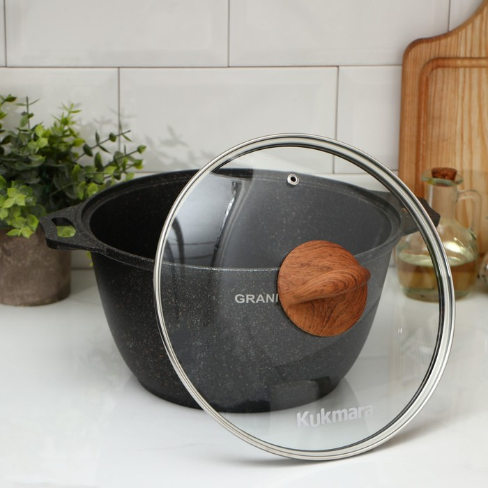 Кастрюля Granit ultra (original), 4 л, d=26 см, h=19 см, антипригарное покрытие, цвет коричневый Кастрюля Granit ultra (original), 4 л, d=26 см, h=19 см, антипригарное покрытие, цвет коричневый