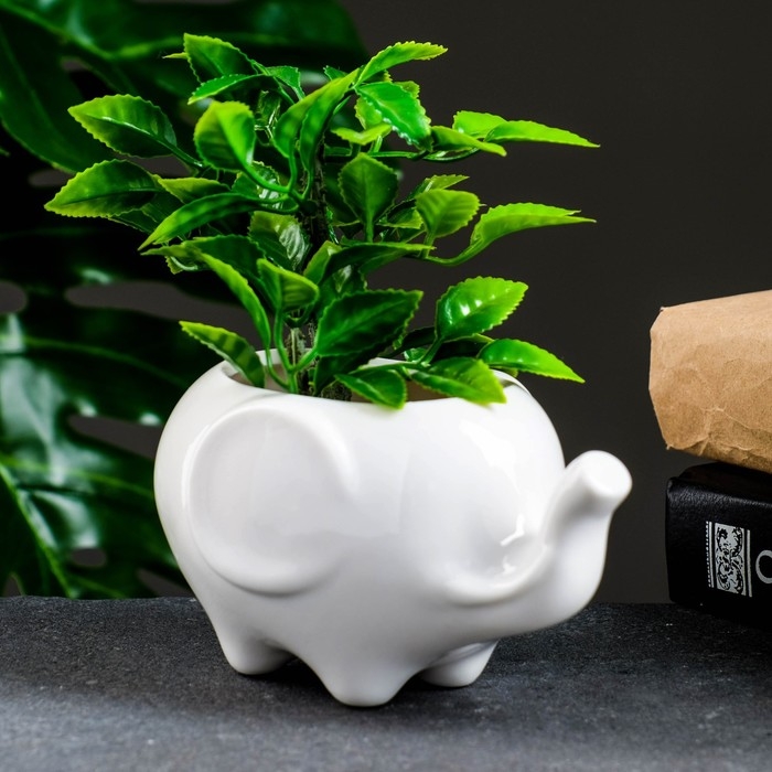 Горшок  Горшок "Слоник Уайти" 13х9х7,5см