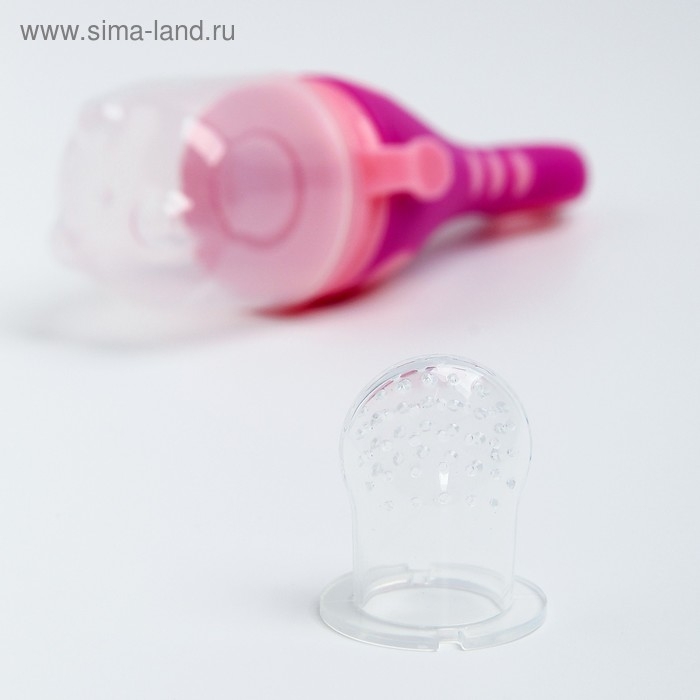 Ниблер для прикорма, с силиконовой сеточкой «Сердечко», цвет МИКС Ниблер для прикорма, с силиконовой сеточкой «Сердечко», цвет МИКС