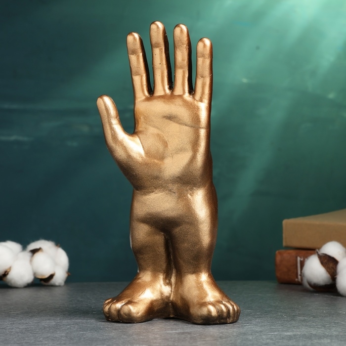 Фигура Фигура "Рукожоп" бронзовый, 24см