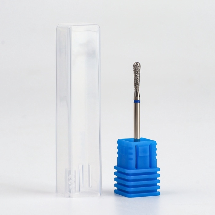 Фреза алмазная для маникюра «Конус», средняя зернистость, 2,5 × 10 мм, в пластиковом футляре Фреза алмазная для маникюра «Конус», средняя зернистость, 2,5 × 10 мм, в пластиковом футляре
