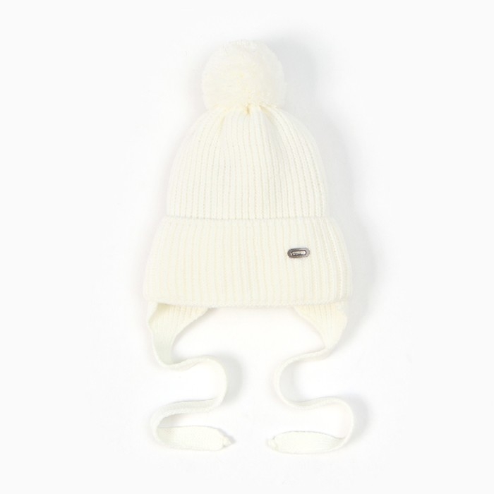 Шапка детская, цвет молочный, размер 36-38 Шапка детская, цвет молочный, размер 36-38
