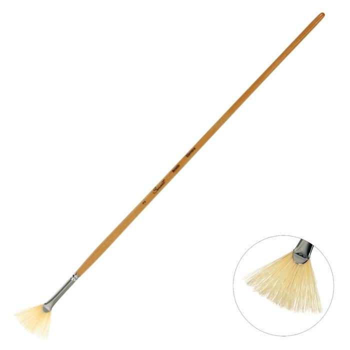 Кисть Щетина Веерная Кисть Щетина Веерная "Сонет" № 2, длинная ручка