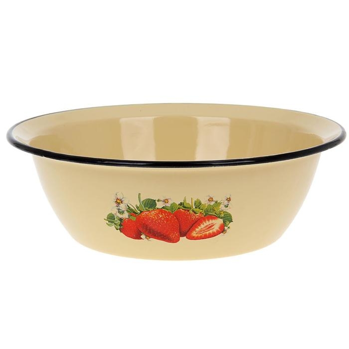 Миска эмалированная, 3,5 л, d=28 см, цвет МИКС Миска эмалированная, 3,5 л, d=28 см, цвет МИКС