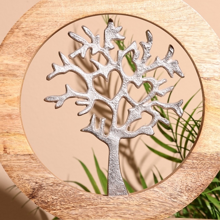 Сувенир интерьерный в деревянном кольце  Сувенир интерьерный в деревянном кольце "Любовь" 30х8х33 см