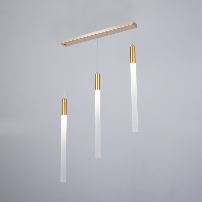 Светильник BayerLux Подвес "Джеда" 3хLED 9Вт 4000К золото 3х3х50-250см