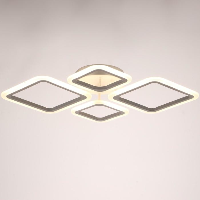 Люстра с ПДУ 24305/2 96Вт LED, диммир., 3000-6500К, белый, 71х52х10см